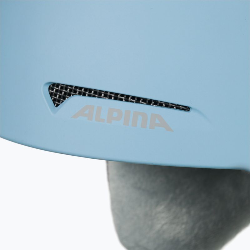 Gyermek síbukósisakok Alpina Zupo skyblue matt 7