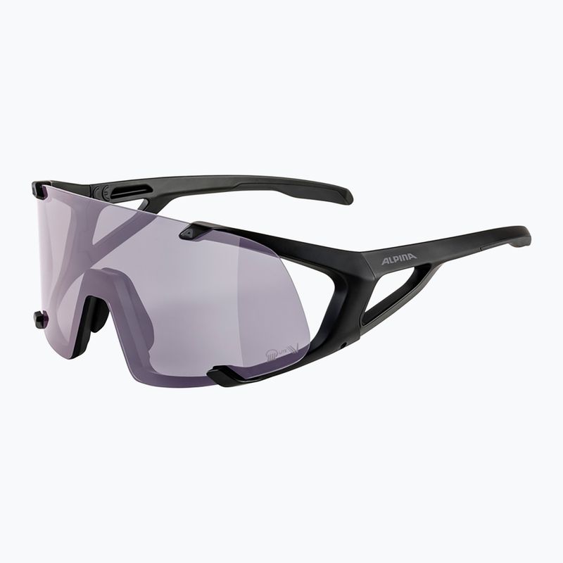 Napszemüveg Alpina Hawkeye Q-Lite V black matt/purple 5