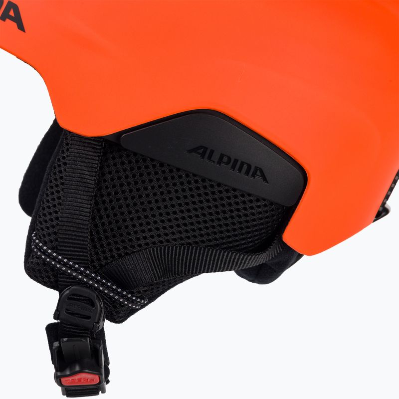 Gyermek síbukósisakok Alpina Pizi neon/orange matt 7