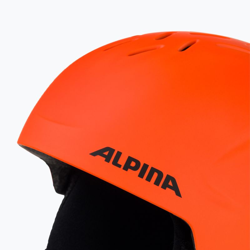 Gyermek síbukósisakok Alpina Pizi neon/orange matt 8