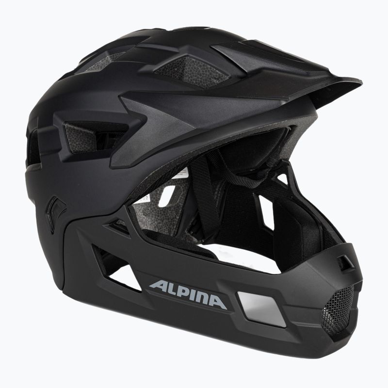 Gyermek kerékpáros sisak Alpina Rupi black matte