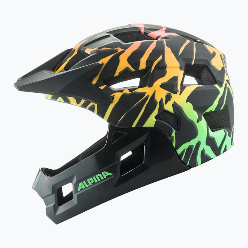 Gyermek kerékpáros sisak Alpina Rupi fading neon matt 3