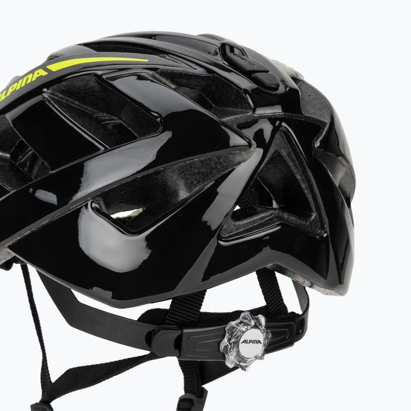 Kerékpáros sisak Alpina Panoma 2.0 black/neon yellow gloss 8