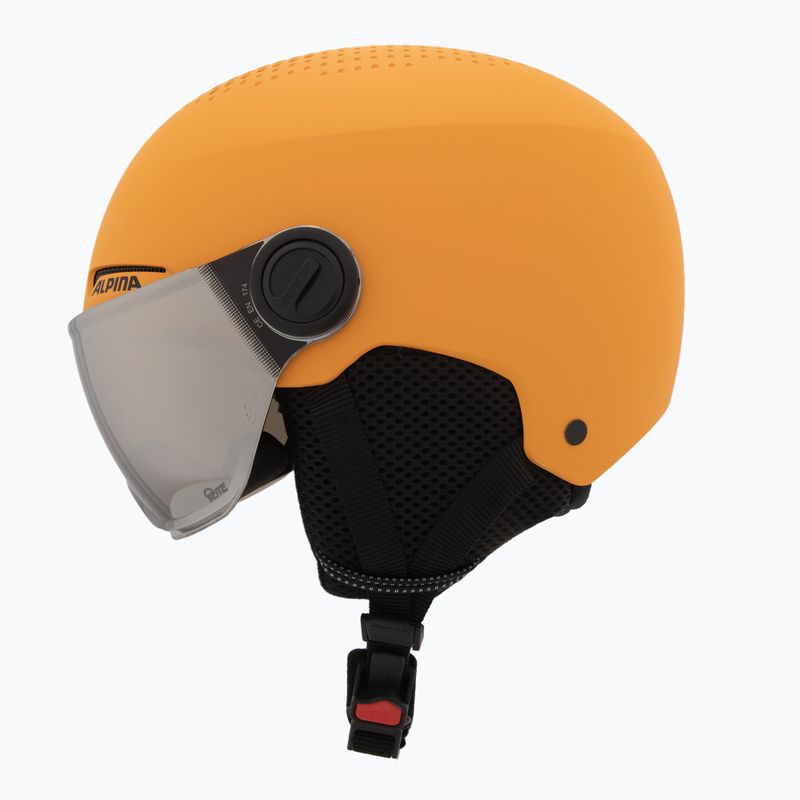 Gyerek sísisak Alpina Zupo Visor Q-Lite burned/ yellow matt 3
