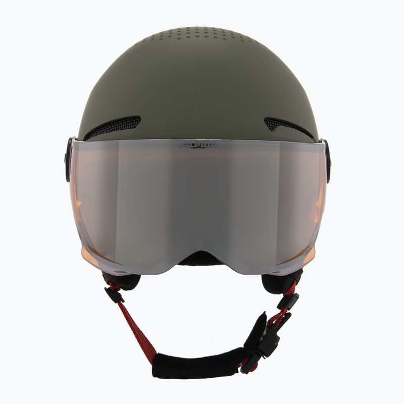 Gyerek sísisak Alpina Zupo Visor Q-Lite olive/ red matt 2