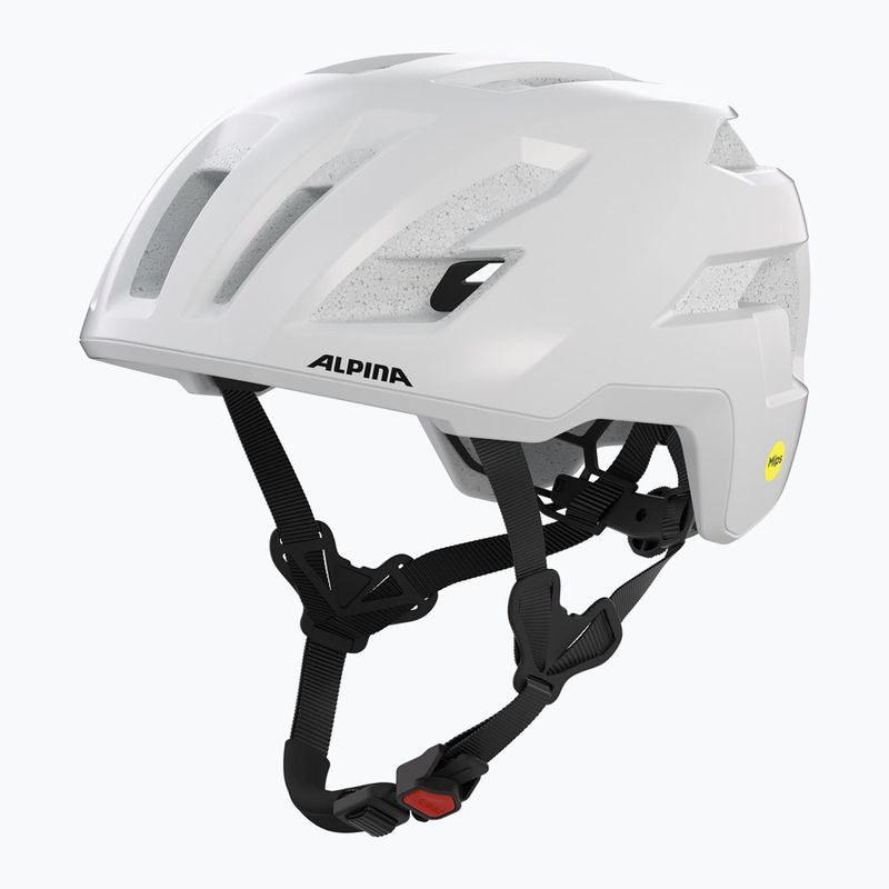 Kerékpáros sisak Alpina Taunus Gravel MIPS fehér matt
