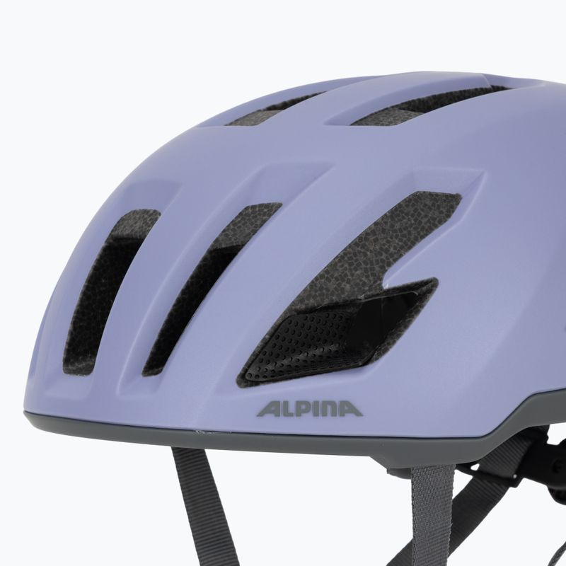 Kerékpáros sisak Alpina Taunus Gravel MIPS lila matt 7