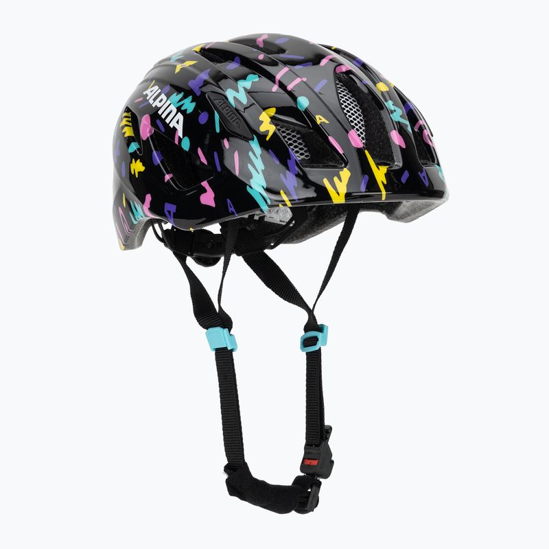 Gyerek kerékpáros sisak Alpina Pico black/confetti gloss