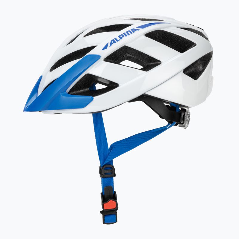 Kerékpáros sisak Alpina Panoma 3.0 white/blue gloss 3