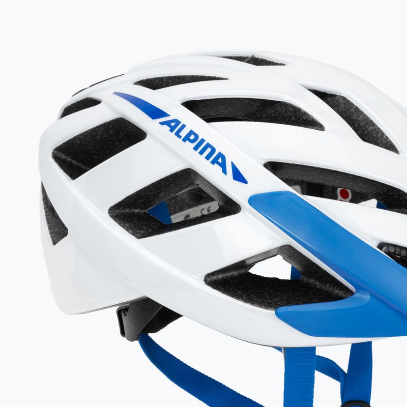 Kerékpáros sisak Alpina Panoma 3.0 white/blue gloss 7