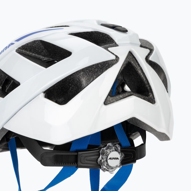 Kerékpáros sisak Alpina Panoma 3.0 white/blue gloss 8