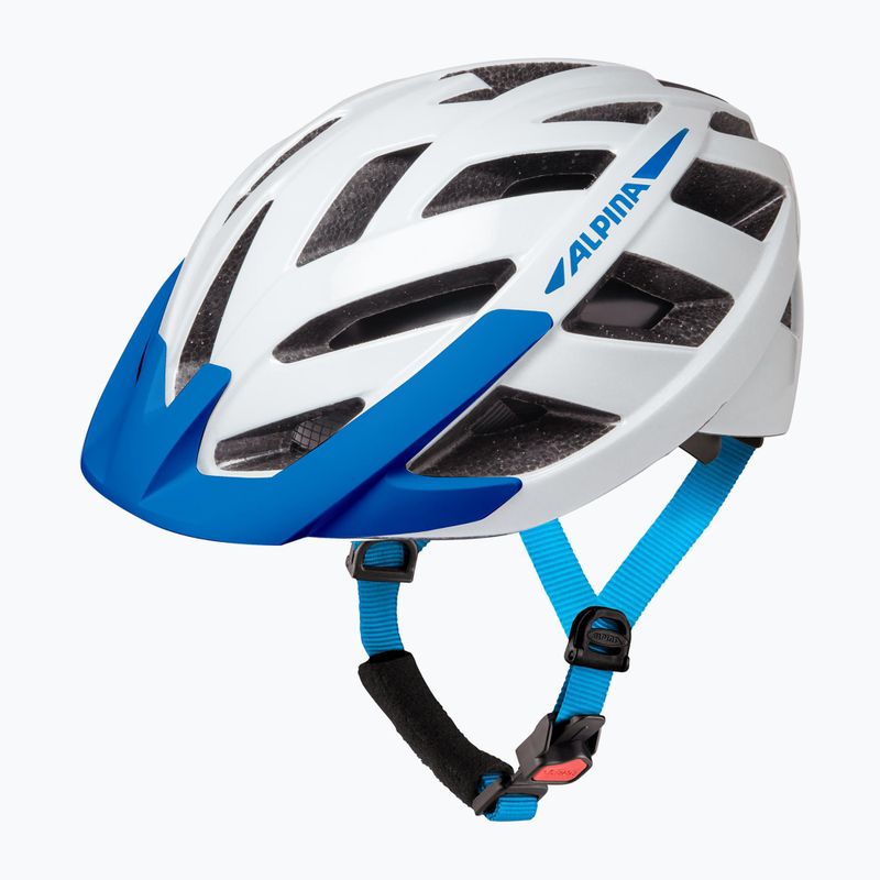 Kerékpáros sisak Alpina Panoma 3.0 white/blue gloss 9
