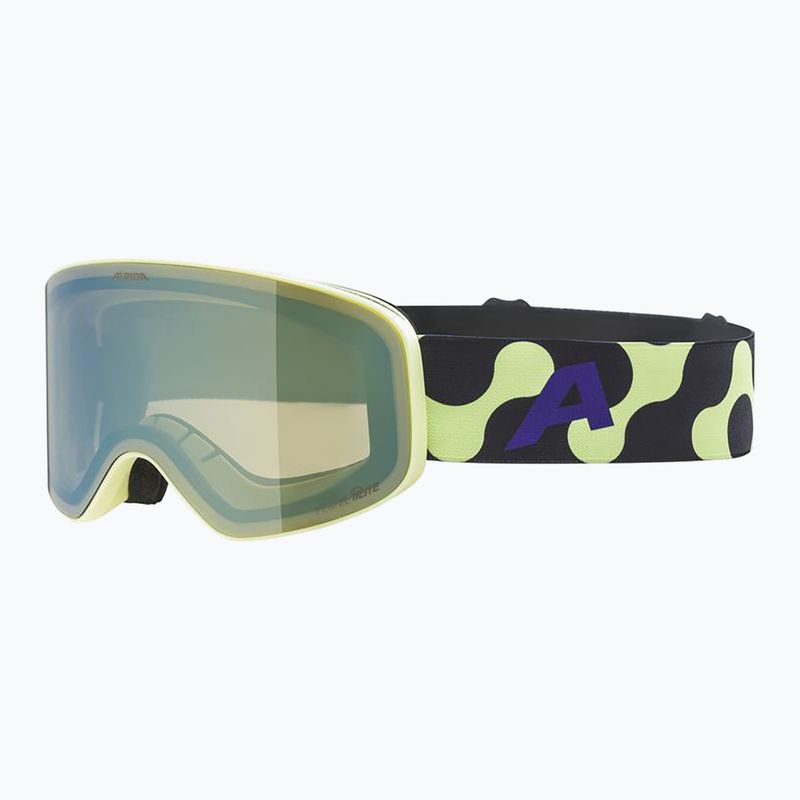 Gyerek síszemüveg Alpina Fernie Q-Lite sunny/lime matte