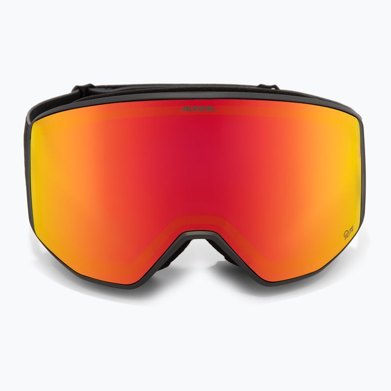 Síszemüveg Alpina Venet Q-Lite black matt/red 2