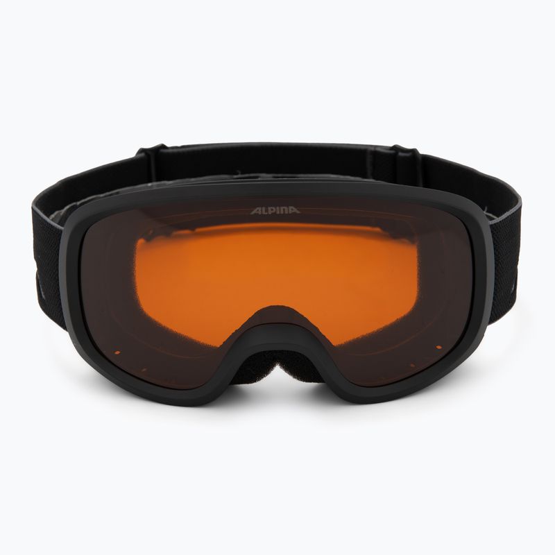 Gyerek símaszk Alpina Piney 2.0 matte black/orange 2