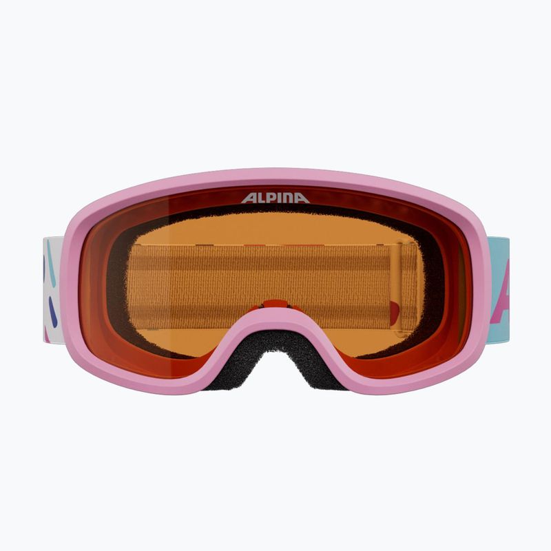 Gyerek síszemüveg Alpina Piney 2.0 pink matte/orange 2