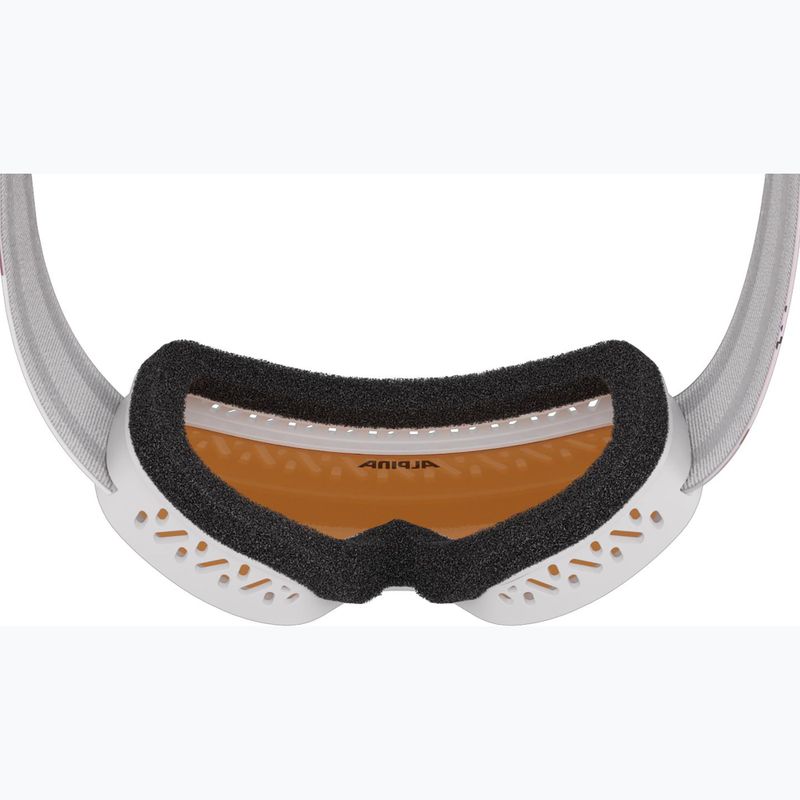 Gyerek síszemüveg Alpina Piney 2.0 white/rose matt/orange 6