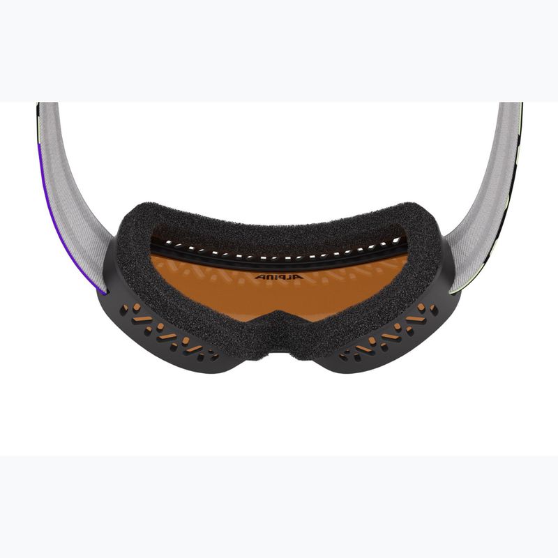 Gyerek síszemüveg Alpina Piney 2.0 sunny/lime matte/orange 6