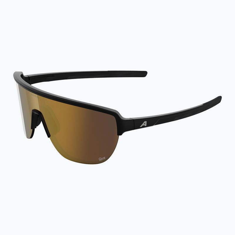 Napszemüveg Alpina Frame 2.0 Q-Lite black matt/gold mirror