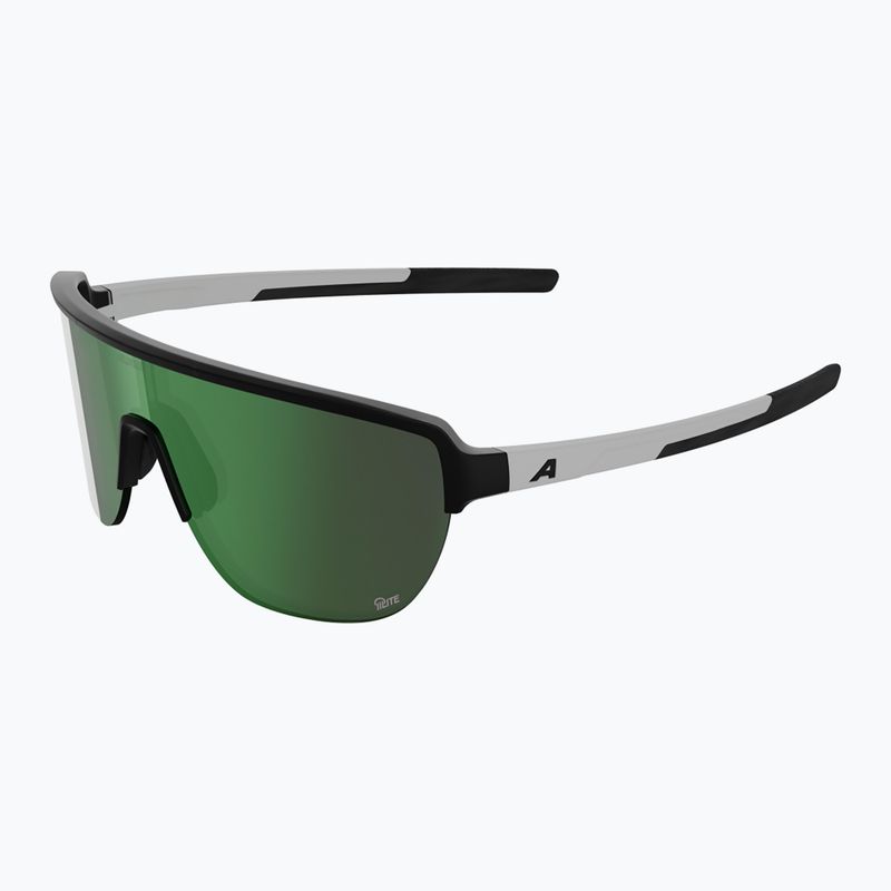 Napszemüveg Alpina Frame 2.0 Q-Lite black/white matte/green mirror