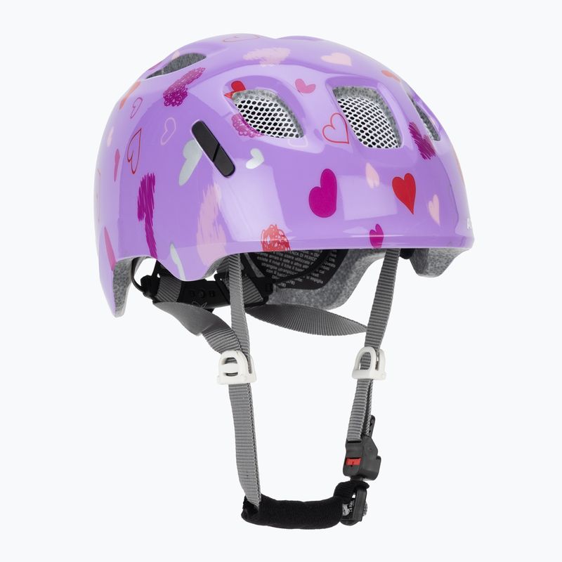 Gyerek kerékpáros sisak Alpina Ximo 2 Jr purple hearts gloss