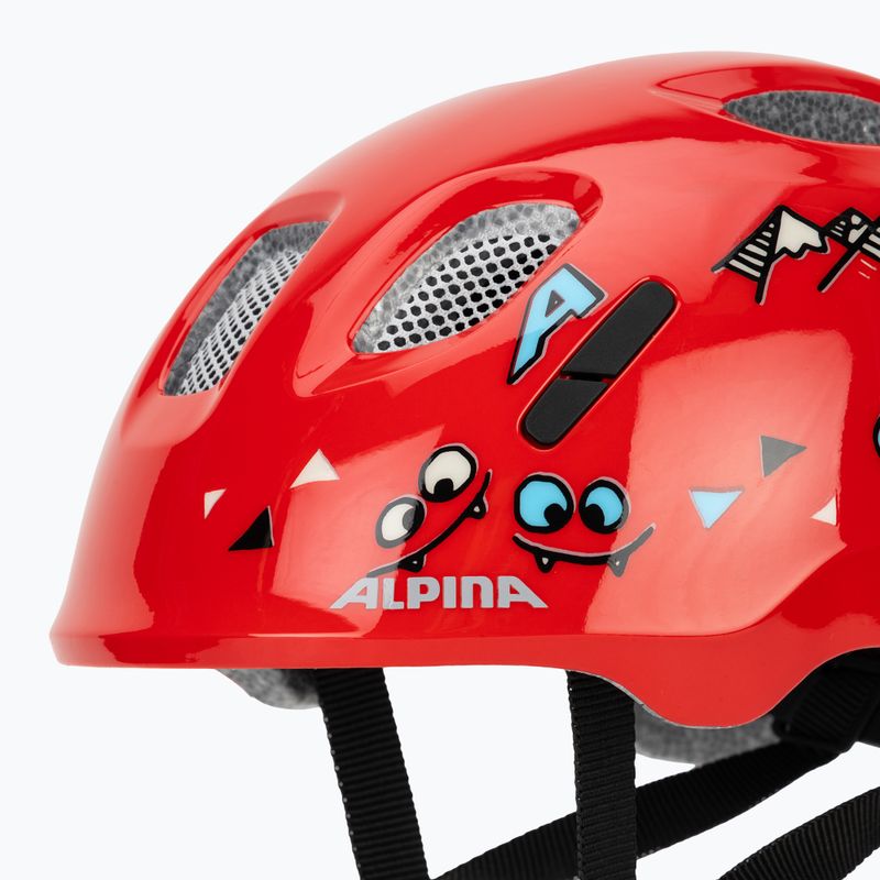 Gyerek kerékpáros sisak Alpina Ximo 2 Jr red smile gloss 8