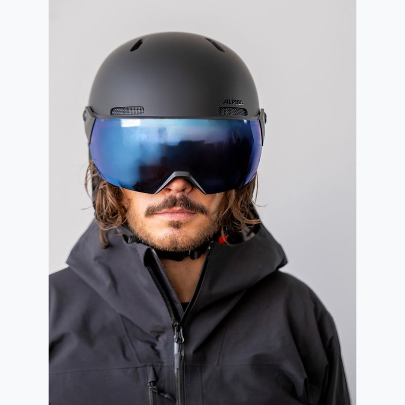 Sísisak Alpina Arber 2 Visor Q-Lite black matte 5