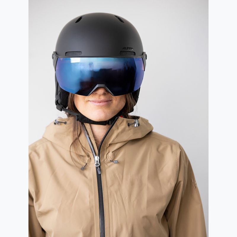 Sísisak Alpina Arber 2 Visor Q-Lite black matte 7