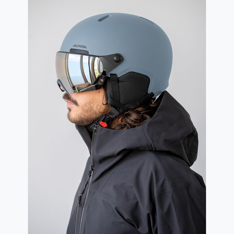 Sísisak Alpina Arber 2 Visor Q-Lite ice blue matt 4