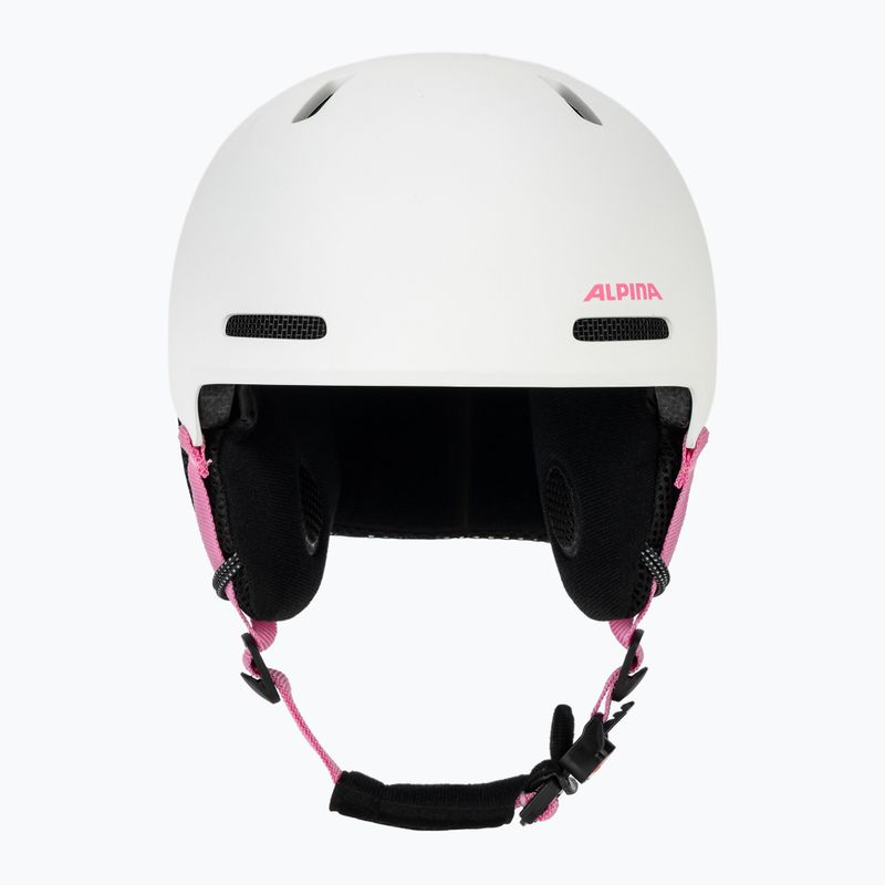 Gyerek sísisak Alpina Zupo 2 white pink matt 2