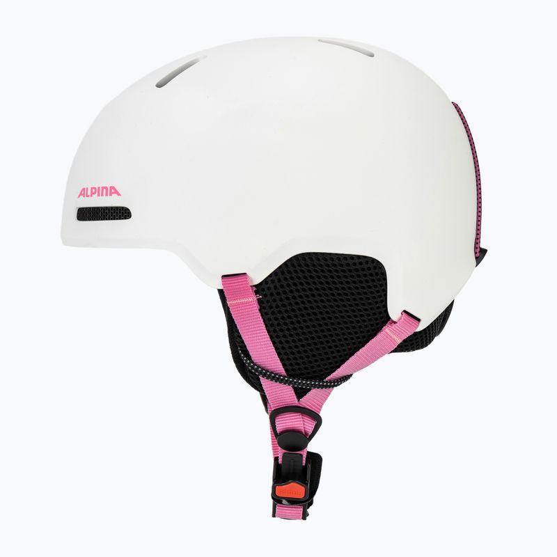 Gyerek sísisak Alpina Zupo 2 white pink matt 3