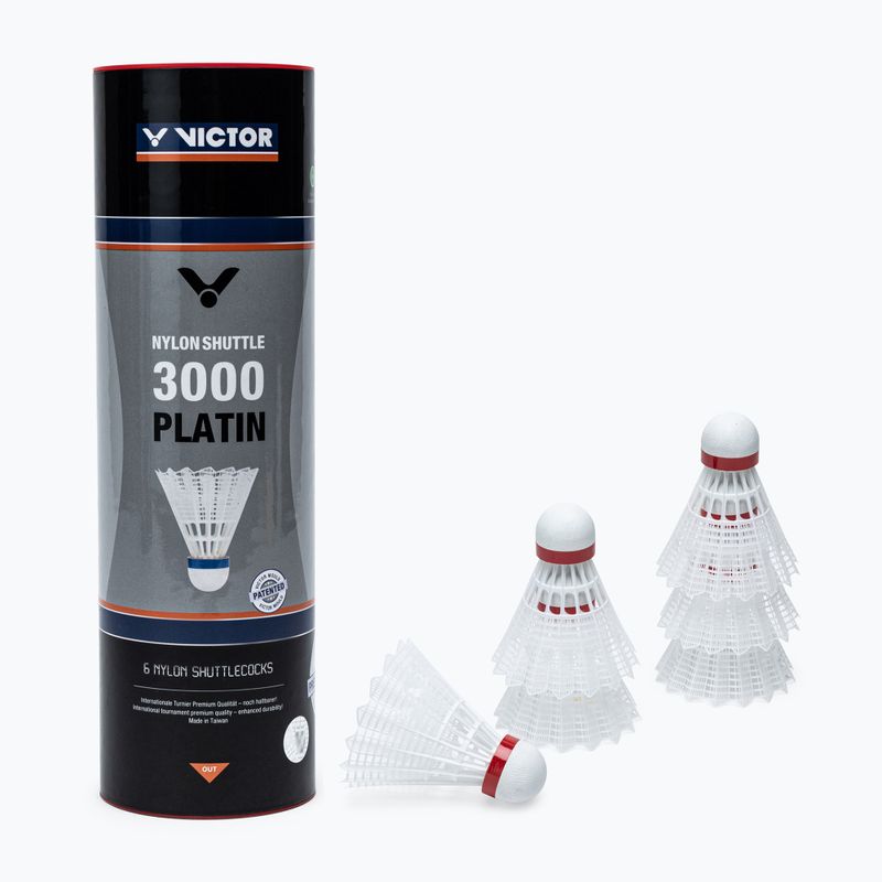 VICTOR Nylon Shuttle 3000 6 db fehér 101519