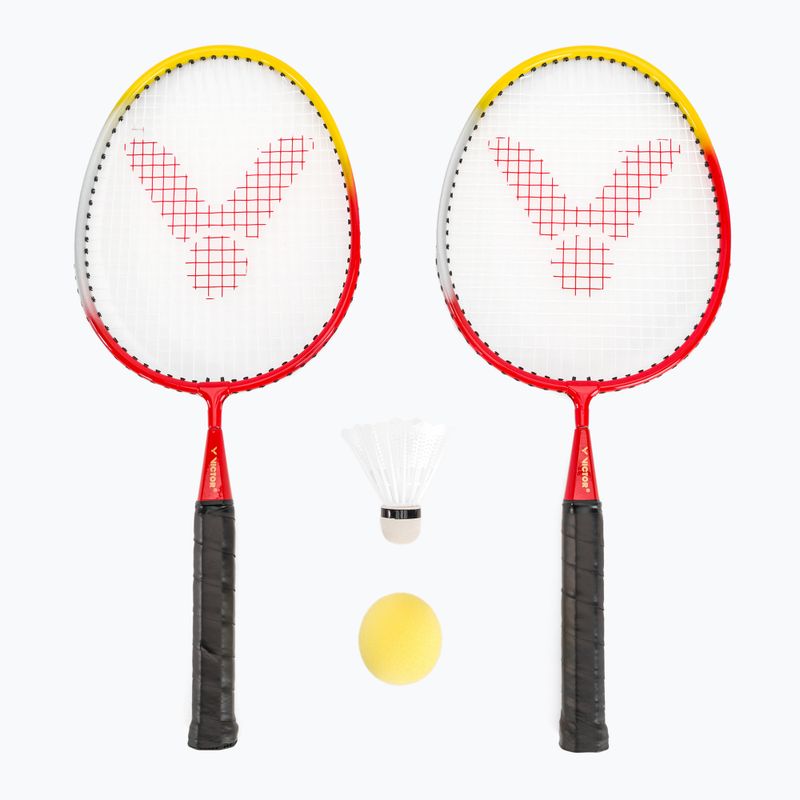 Gyermek tollaslabda szett VICFUN Mini tollaslabda piros/sárga