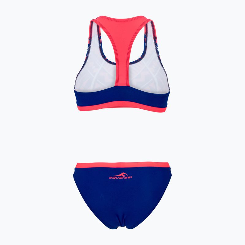 Női kétrészes fürdőruha aquaFeel Racerback Wild Graphic több színben 2