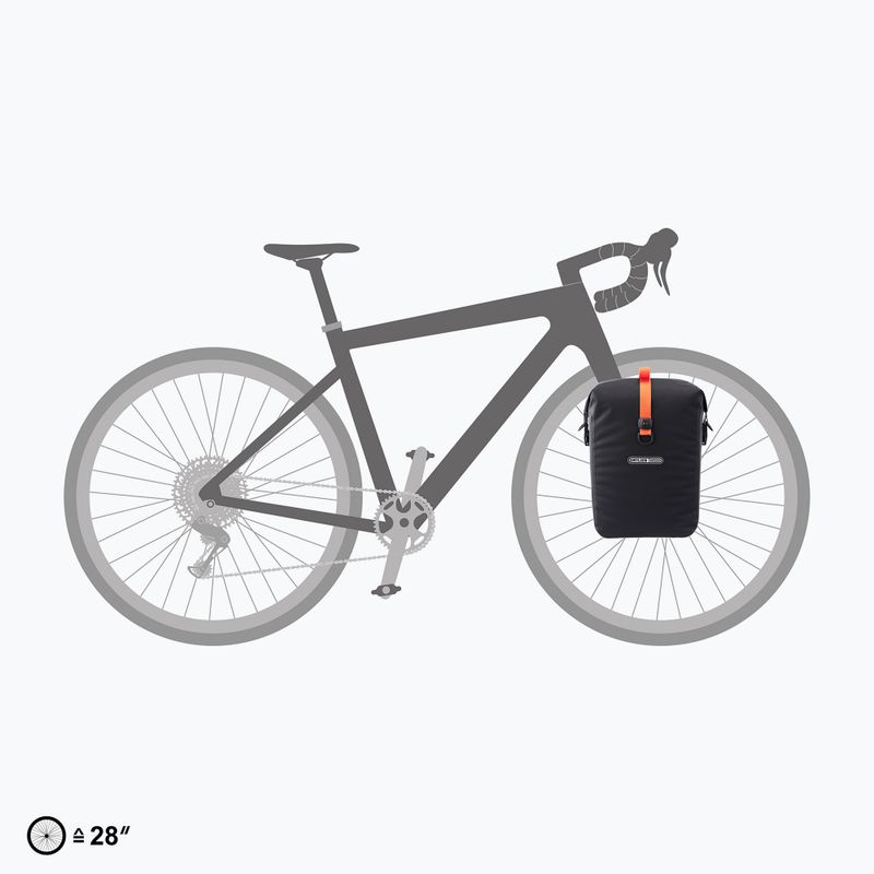 ORTLIEB kerékpáros csomagoló Gravel-Pack QL3 14,5 l fekete matt 7