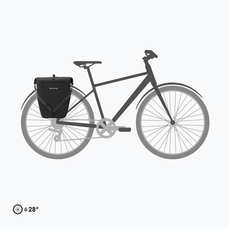 Ortlieb kerékpártáska Back-Roller Zip-Pocket Tidura Strong QL2.2 20 l fekete 8