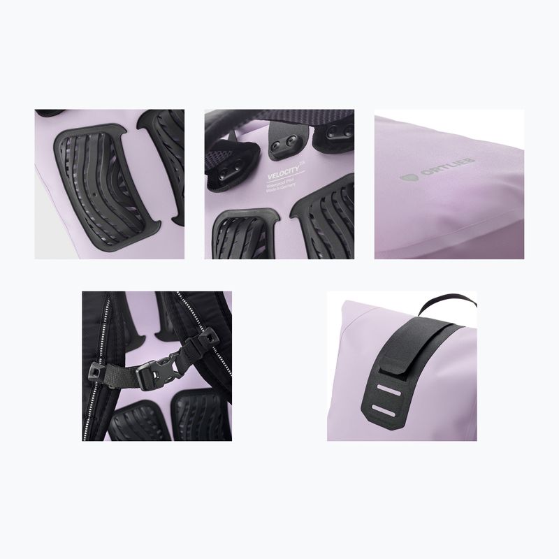 Hátizsák Ortlieb Velocity Tidura Strong 23L lavender 9