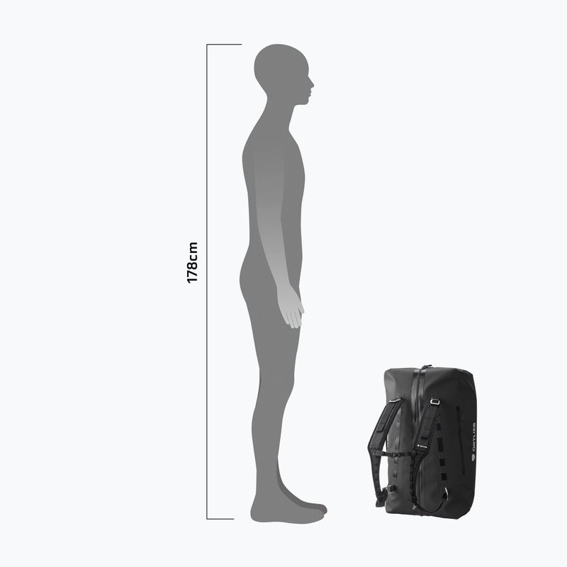 Utazótáska Ortlieb Duffle Zip Tidura Strong 60L black 10