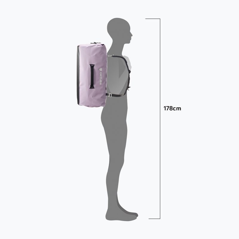 ORTLIEB Duffle Zip Tidura Strong 60 l levendula utazótáska 11