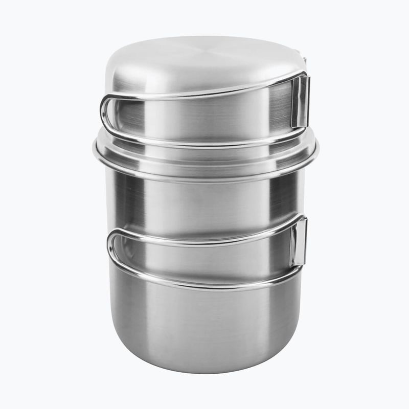 Tatonka Fogantyús bögre 600 ml-es acél utazási készlet