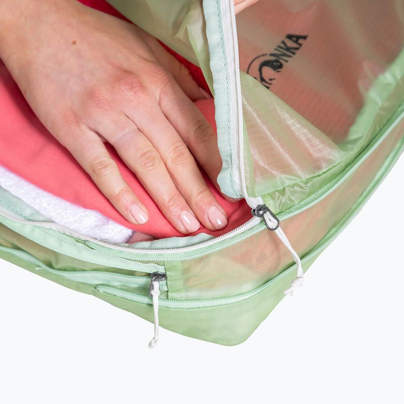 Utazási rendező Tatonka SQZY Compression Pouch 10 l lighter green 6