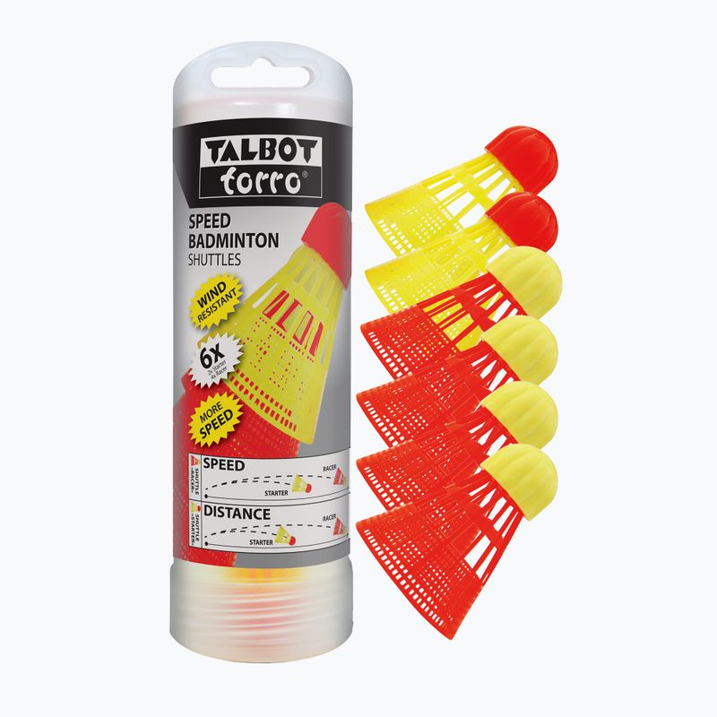 Talbot-Torro Speedbadminton ütők 6 db piros 490180 2