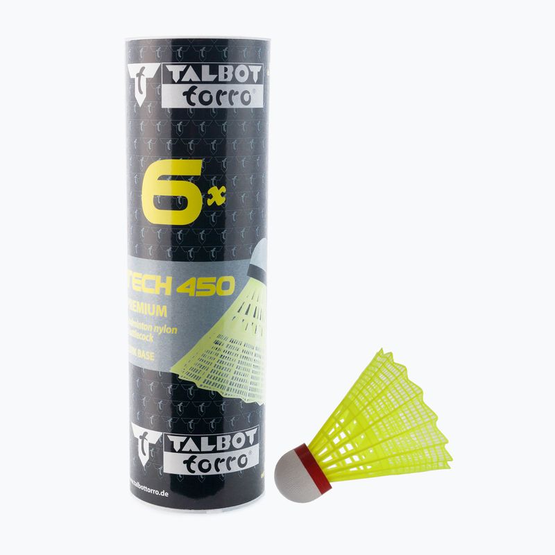 Talbot-Torro Tech 450 tollaslabda sikló, Premium Nylon 6 db sárga 469083
