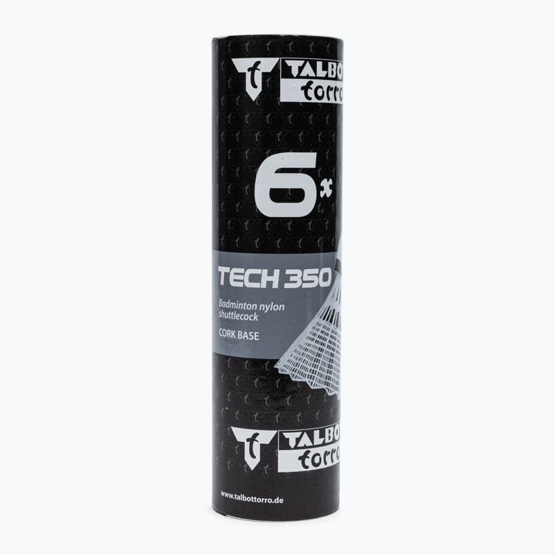 Talbot-Torro Tech 350 tollaslabda sikló, Nylon 6 db fehér 479102