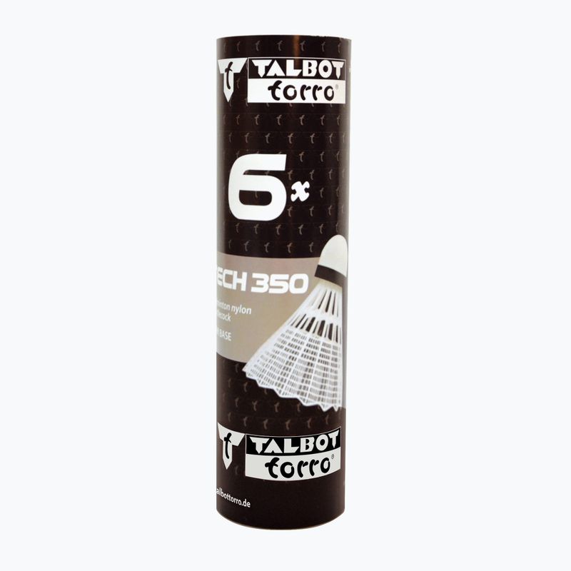 Talbot-Torro Tech 350 tollaslabda sikló, Nylon 6 db fehér 479102 4