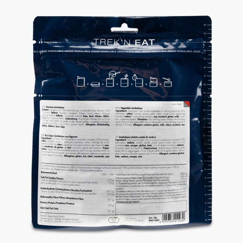 Fagyasztva szárított élelmiszer Trek'n Eat Vegetable Jambalaya 30411003 2