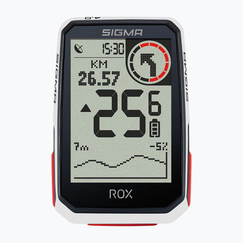 Sigma ROX 4.0 kerékpáros számítógép fehér 1061 4