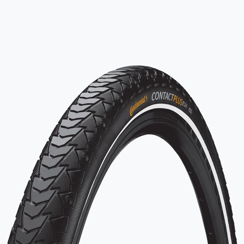 Continental Contact Plus kerékpár gumiabroncs fekete/reflex