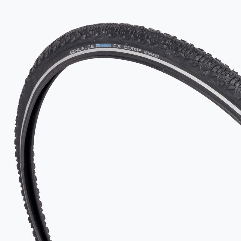 SCHWALBE CX Comp K-Guard SBC 28 x 1.50 fekete reflex kerékpár gumiabroncs 2