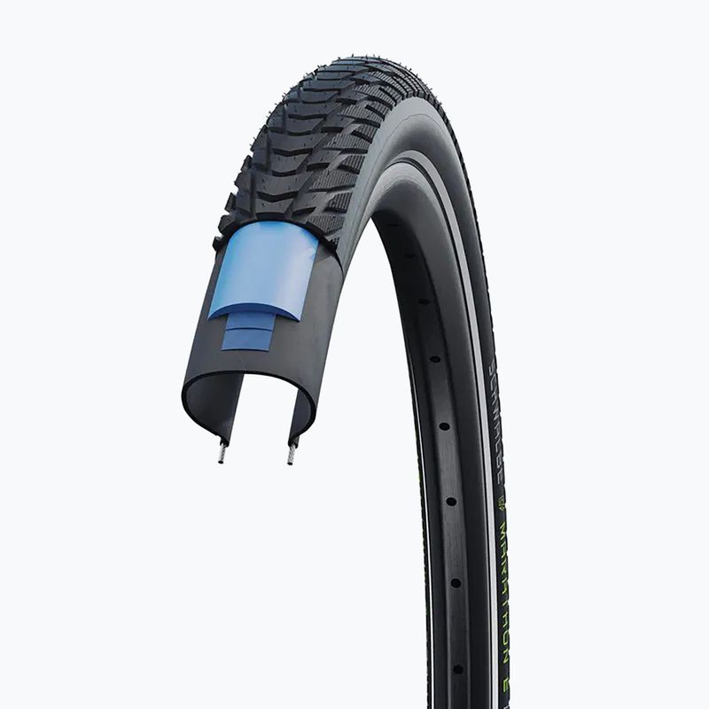 SCHWALBE Marathon E-Plus Smart Dualguard Addix E 28 x 1.50 fekete reflex kerékpár gumiabroncs